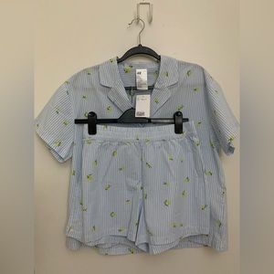 H&M Pajama Shirt and Shorts